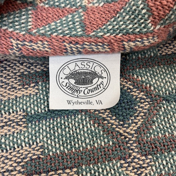 Classics Simply Country Wytheville VA Aztec Theme Vintage Coat OSFA Fringe Chrty - Picture 7 of 11